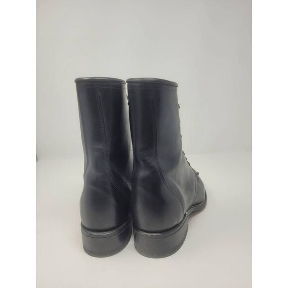 Laredo womens 9 Keltie Vintage Western Boots Lace Up Black Leather - Picture 4 of 9